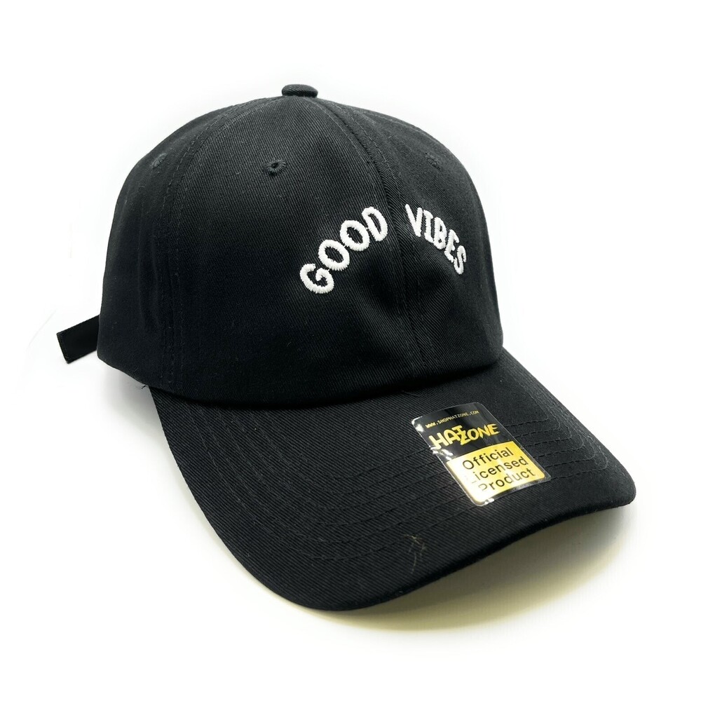 Good Vibes Dad Hat (Black)